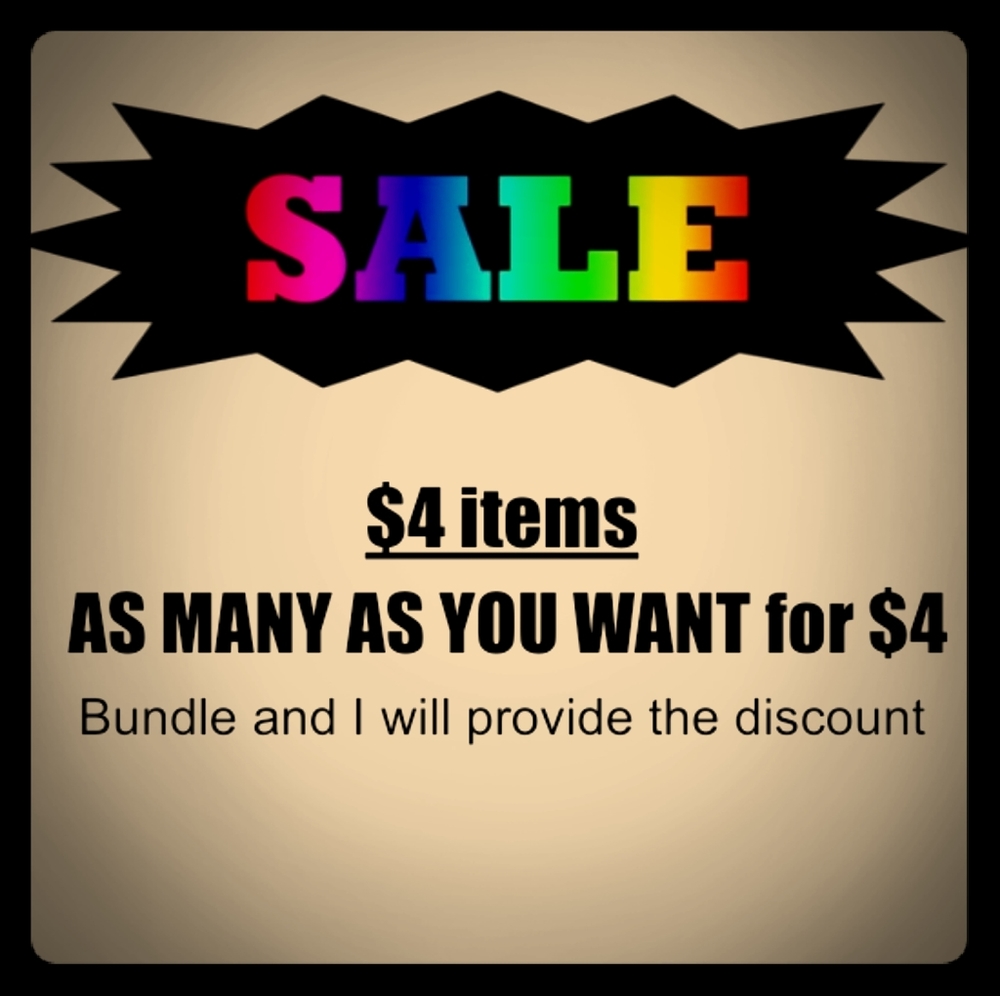 $4 items ON SALE